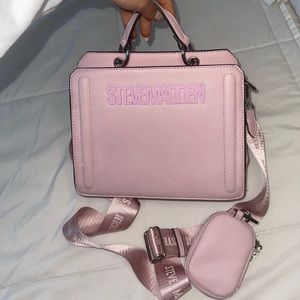 Pink Steve Madden crossbody purse